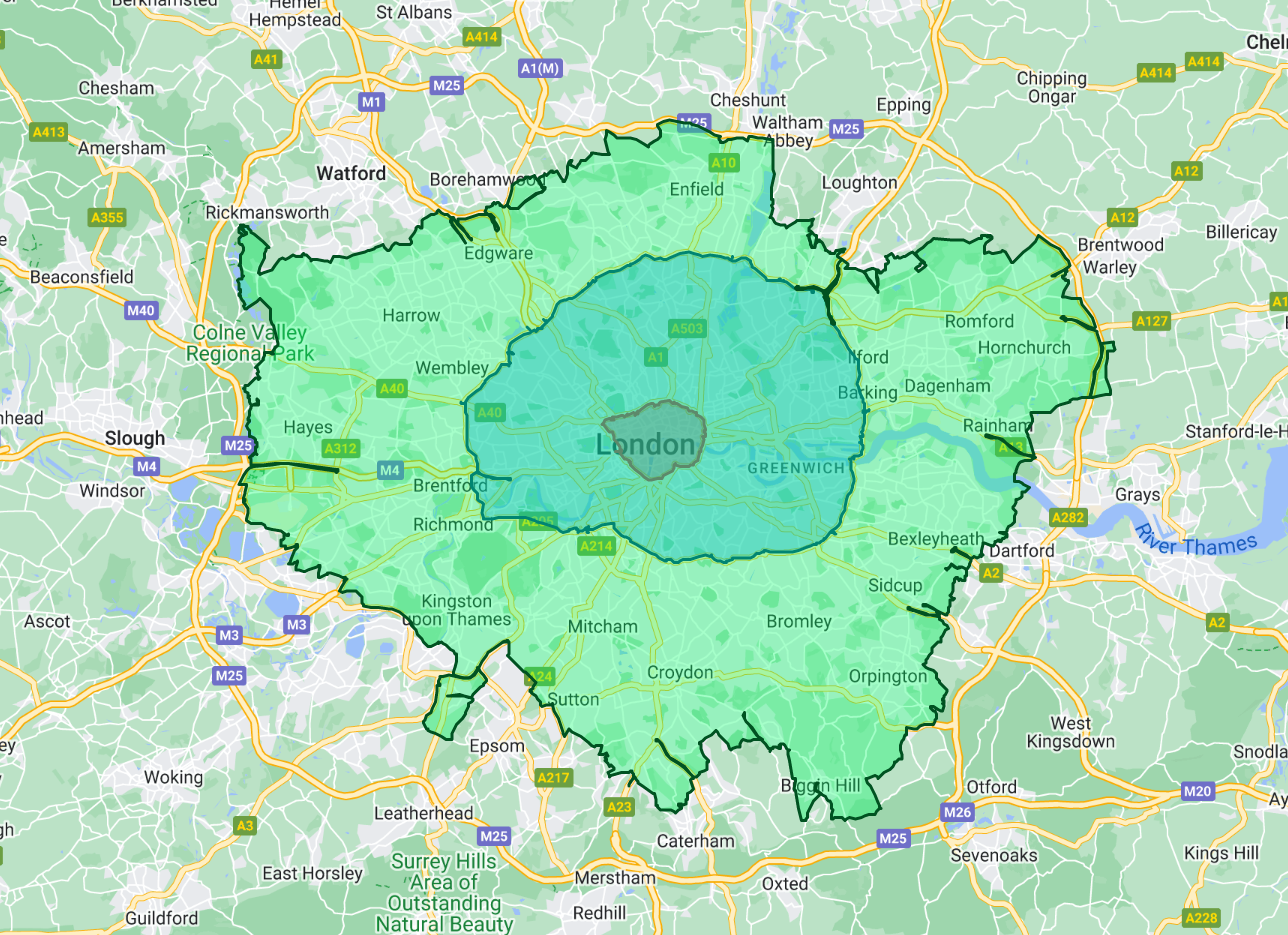 Tfl Low Emission Zone Map Sexiz Pix